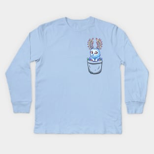 Pocket Blupee Kids Long Sleeve T-Shirt